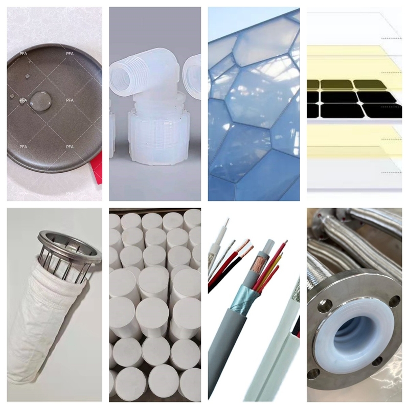 Op maat gemaakte kleur Fluoroplastics Raw Material Granules UV Resistant FDA Compliant